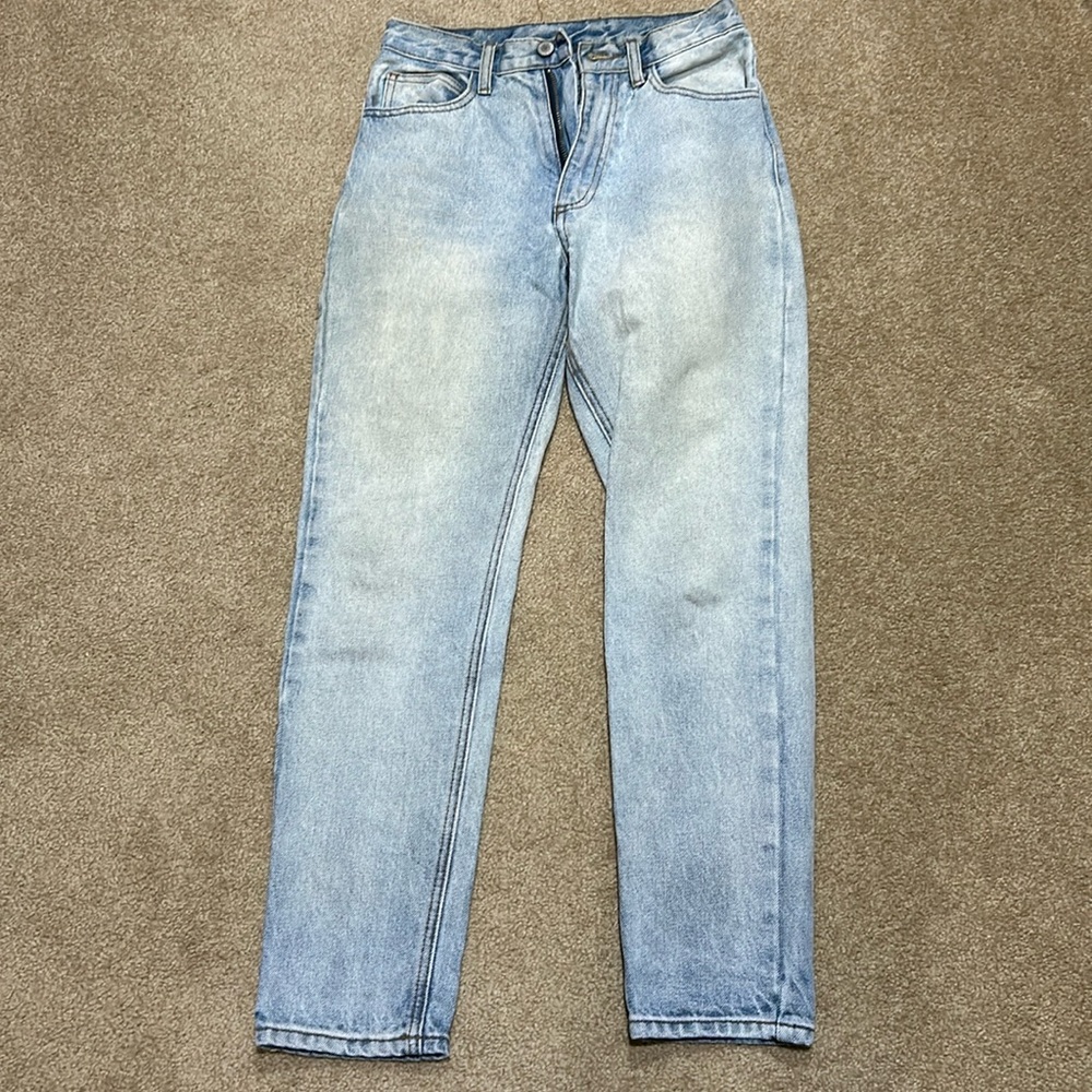 Brandy Melville J Galt Light Denim Jeans Five Pocket Mid Rise EUC Medium